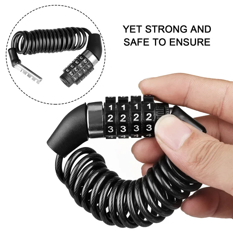 دراجة نارية دراجة مكافحة سرقة  - مراجعة Chain Lock Combination وسعره
